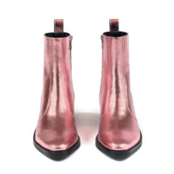 Richards – Pink Leather Zip Boots – 15 Year Anniversary -Straight To Hell ric pin wom w 4