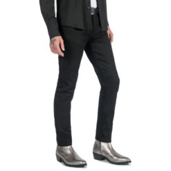 Richards – Silver Leather Zip Boots 14 Richards – Silver Leather Zip Boots -Straight To Hell ric sil men w 7