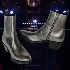 Richards – Silver Leather Zip Boots – 15 Year Anniversary 16 Richards – Silver Leather Zip Boots – 15 Year Anniversary -Straight To Hell ric sil wom lifestyle 1