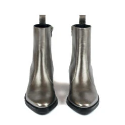 Richards – Silver Leather Zip Boots – 15 Year Anniversary 12 Richards – Silver Leather Zip Boots – 15 Year Anniversary -Straight To Hell ric sil wom w 4