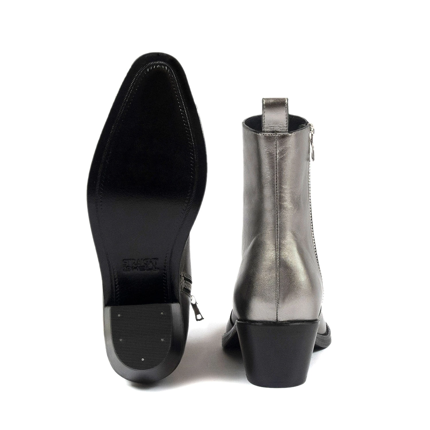 Richards – Silver Leather Zip Boots – 15 Year Anniversary 6 Richards – Silver Leather Zip Boots – 15 Year Anniversary - Image 6