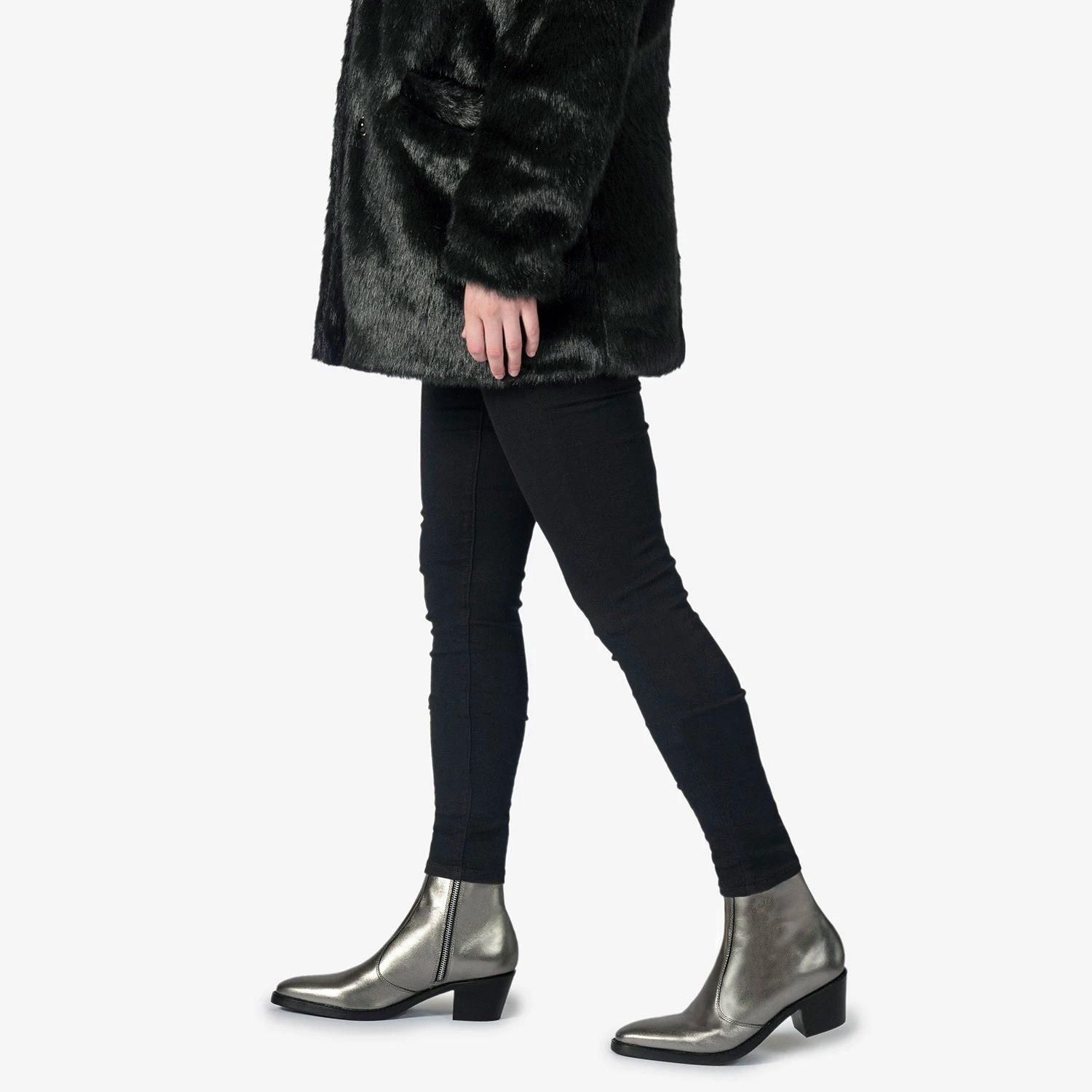 Richards – Silver Leather Zip Boots – 15 Year Anniversary 7 Richards – Silver Leather Zip Boots – 15 Year Anniversary - Image 7