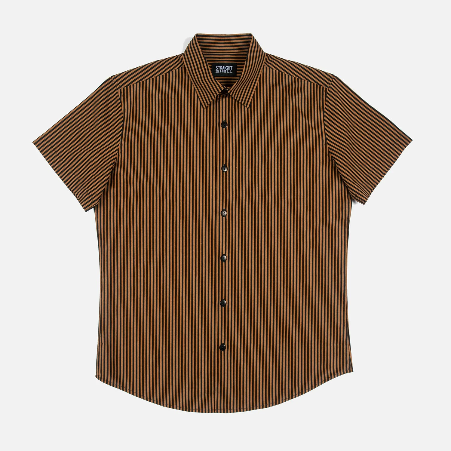 Rip This Joint – Black And Brown Striped Shirt (Size M) 1 Rip This Joint – Black And Brown Striped Shirt (Size M)