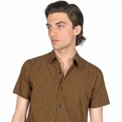 Rip This Joint – Black And Brown Striped Shirt (Size M) 10 Rip This Joint – Black And Brown Striped Shirt (Size M) -Straight To Hell rip thi joi blk brn w 7