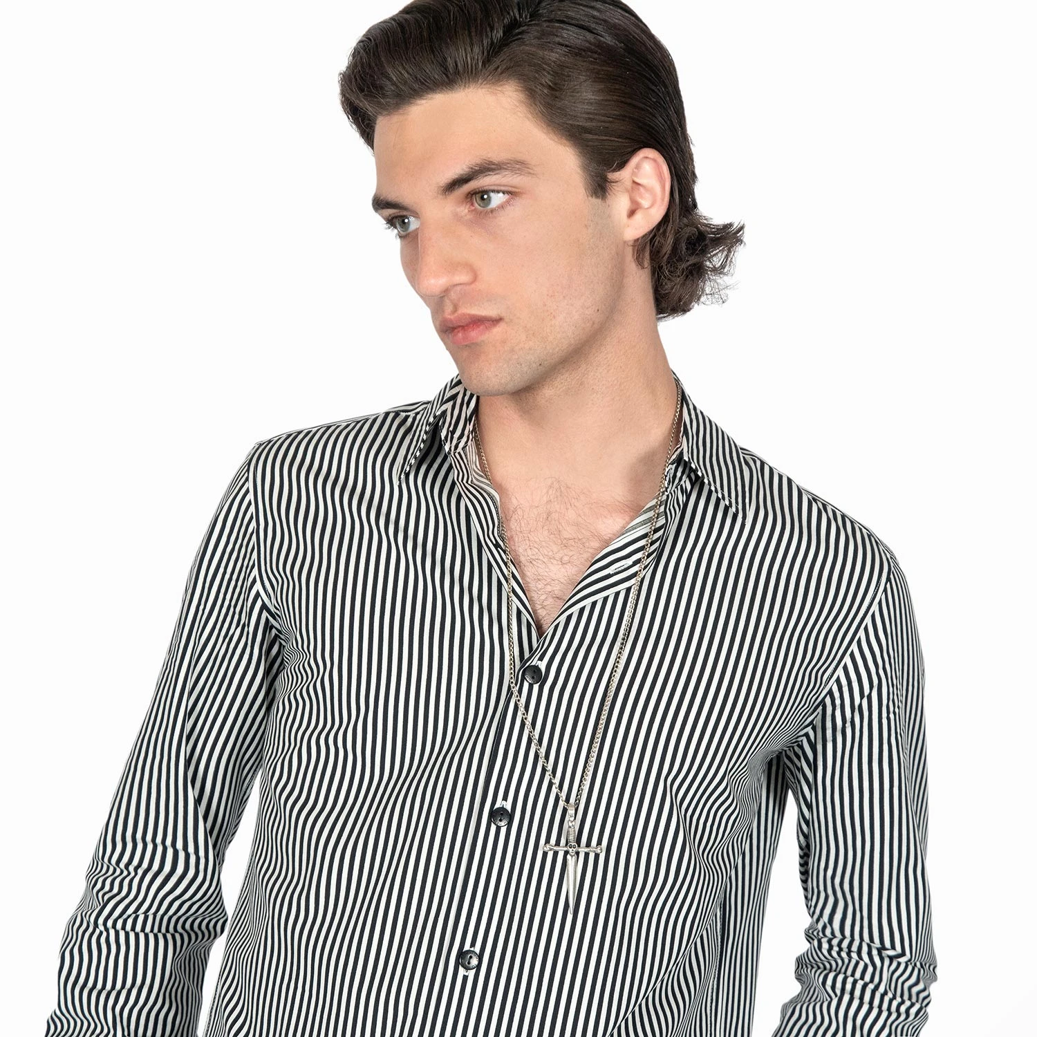 Rip This Joint – Black And White Striped Shirt (Size XS, S, M, L, 2XL, 3XL) 4 Rip This Joint – Black And White Striped Shirt (Size XS, S, M, L, 2XL, 3XL) - Image 4