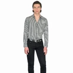 Rip This Joint – Black And White Striped Shirt (Size XS, S, M, L, 2XL, 3XL) 7 Rip This Joint – Black And White Striped Shirt (Size XS, S, M, L, 2XL, 3XL) -Straight To Hell rip thi joi blk wht w 7