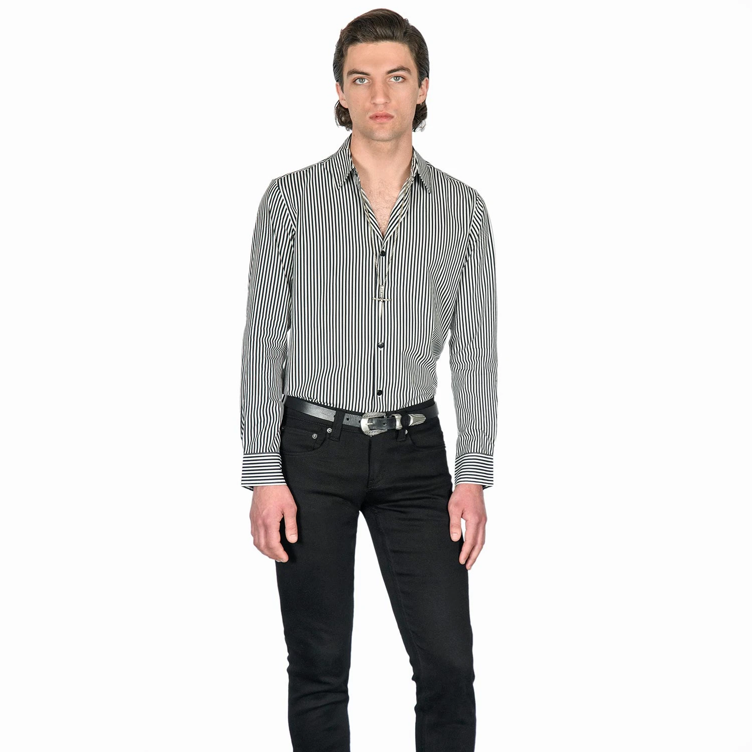 Rip This Joint – Black And White Striped Shirt (Size XS, S, M, L, 2XL, 3XL) 2 Rip This Joint – Black And White Striped Shirt (Size XS, S, M, L, 2XL, 3XL) - Image 2