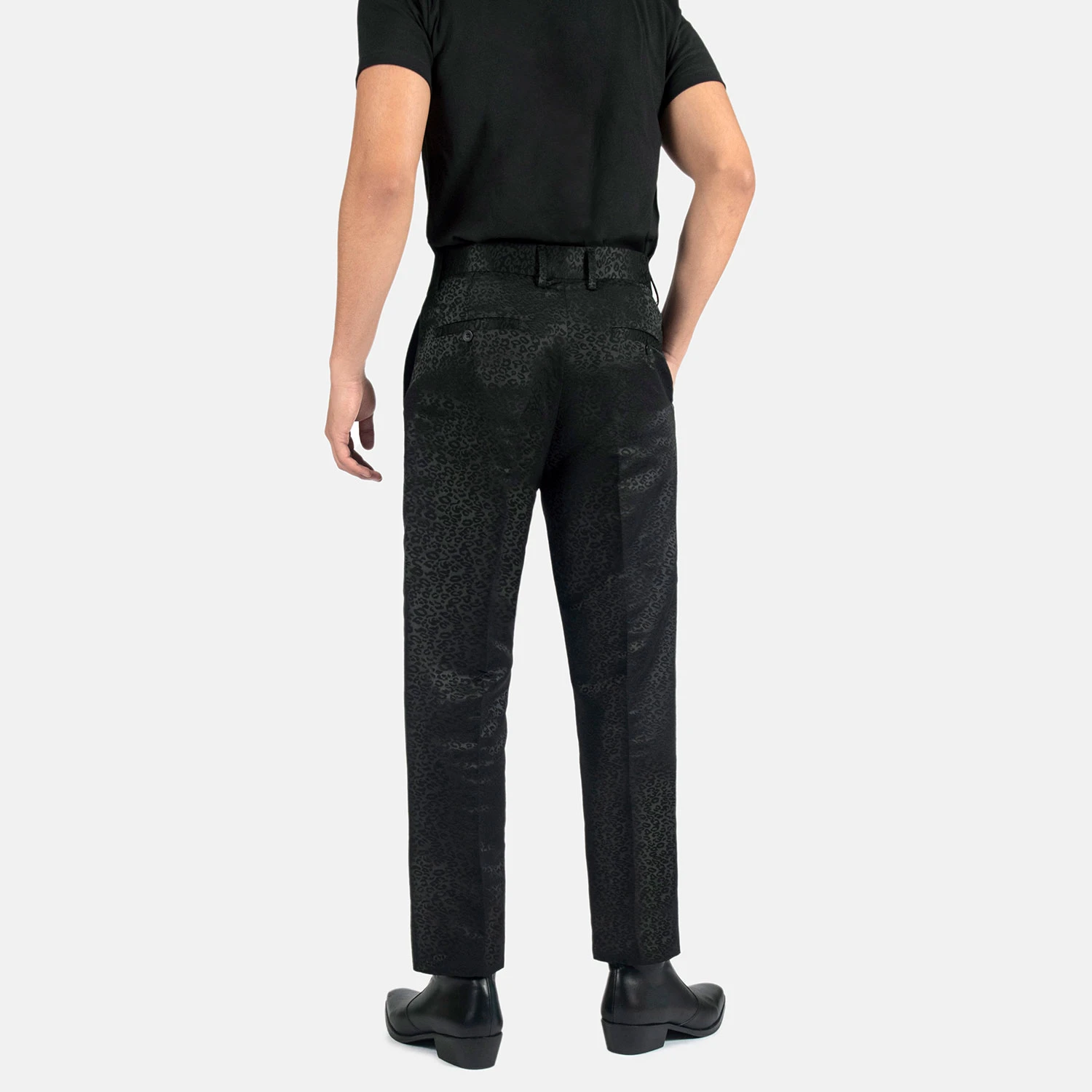 Montrose – Black Leopard – Slim Fit Pants 5 Montrose – Black Leopard – Slim Fit Pants - Image 5