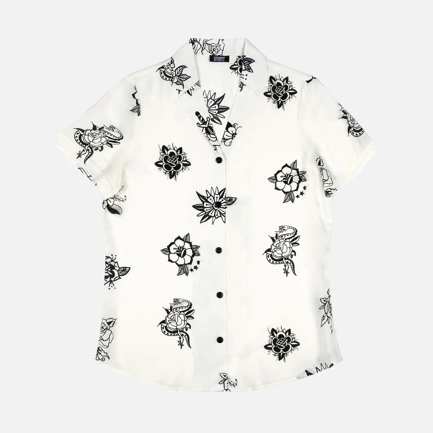 Roses On Your Grave – Vintage Roses Print Shirt (Size 2XL, 3XL, 4XL) 1 Roses On Your Grave – Vintage Roses Print Shirt (Size 2XL, 3XL, 4XL)