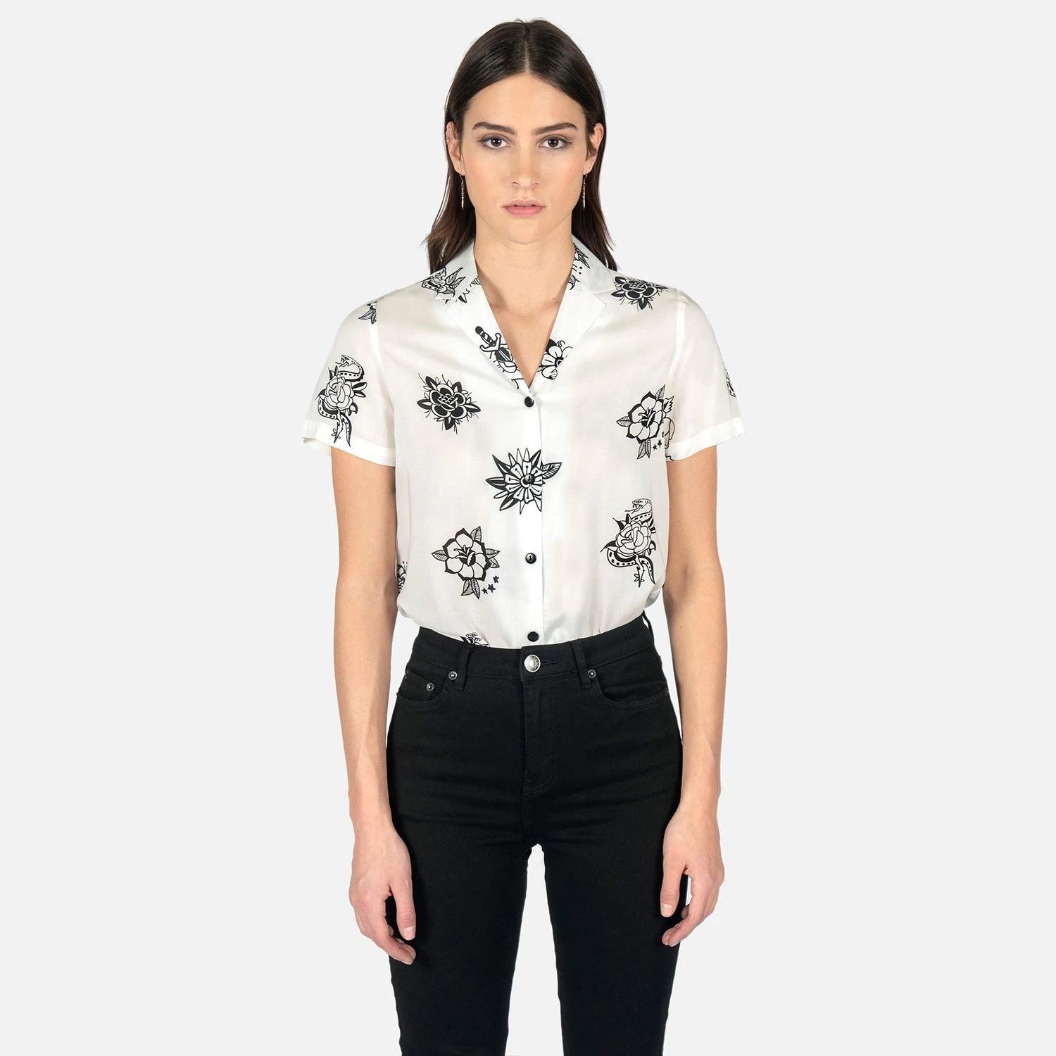 Roses On Your Grave – Vintage Roses Print Shirt (Size 2XL, 3XL, 4XL) 2 Roses On Your Grave – Vintage Roses Print Shirt (Size 2XL, 3XL, 4XL) - Image 2