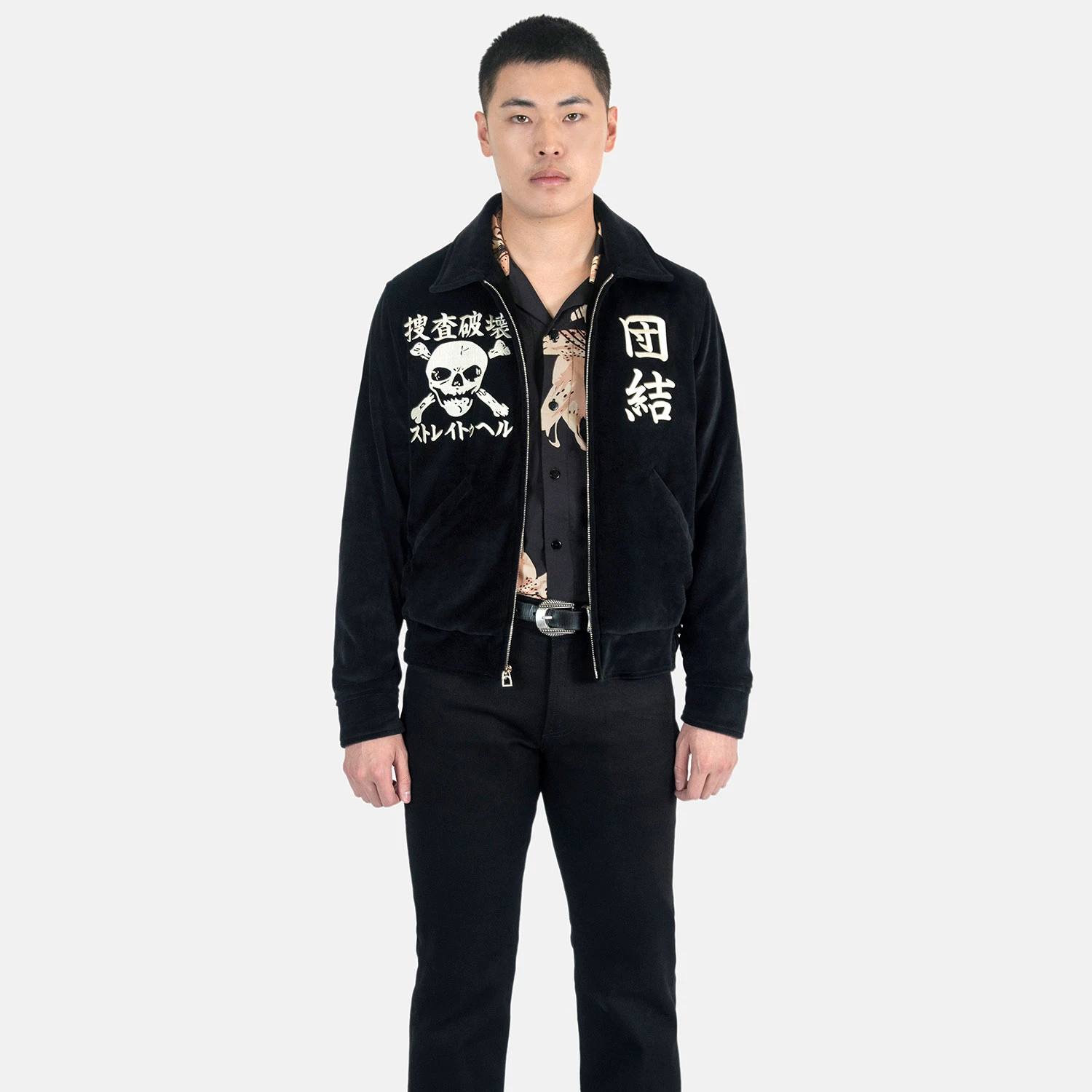 Search & Destroy X Straight To Hell – Collaboration Embroidered Jacket 2 Search & Destroy X Straight To Hell – Collaboration Embroidered Jacket - Image 2