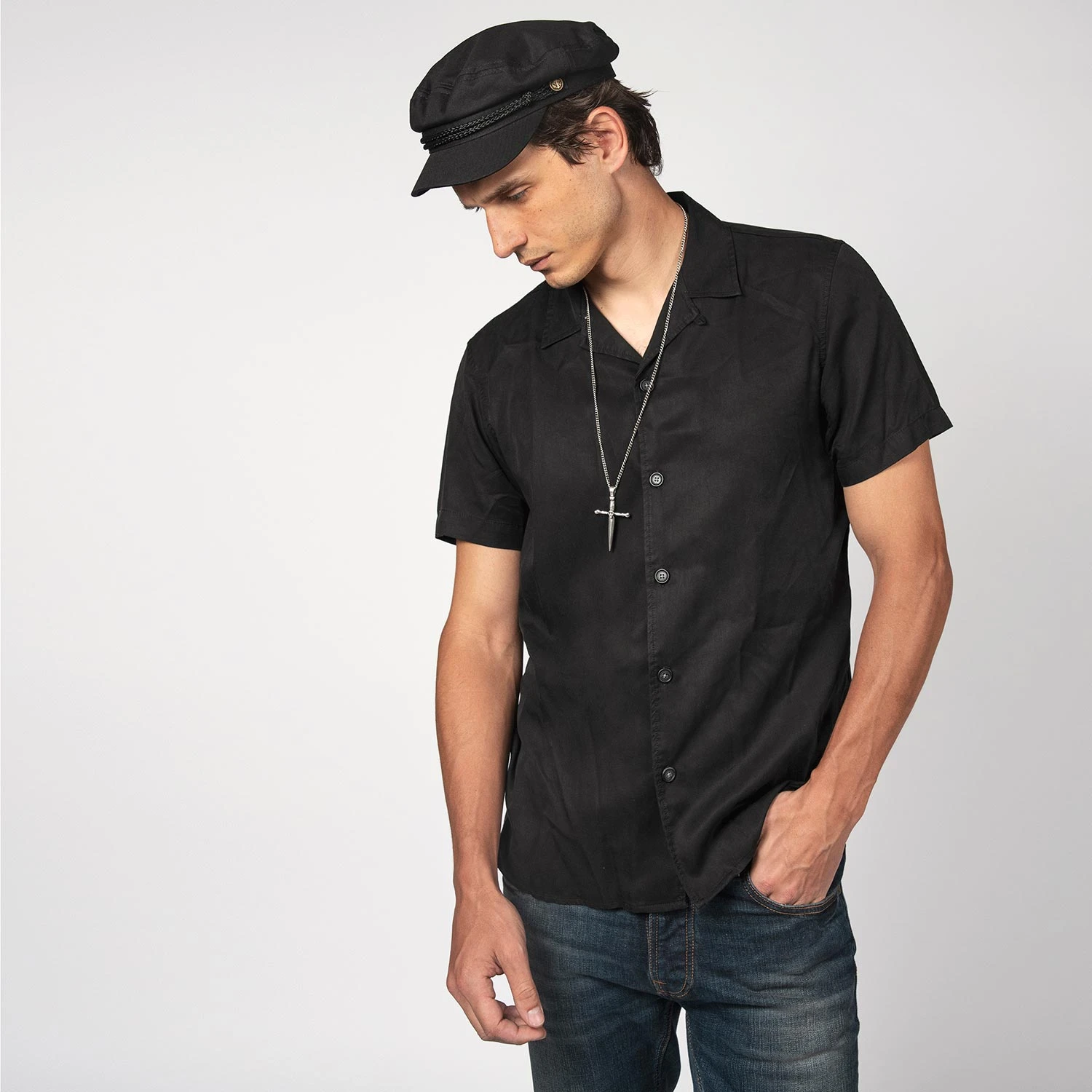 Searcher – Black Fisherman Hat 4 Searcher – Black Fisherman Hat - Image 4