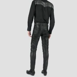 Skinny James – Skinny Fit Leather Pants -Straight To Hell ski jam lea w 3