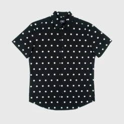 Stepping Stone – Black And White Polka Dot Shirt (Size XS, S, M)