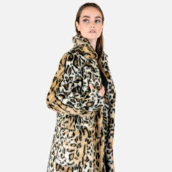 Stevie – Leopard Faux Fur Coat -Straight To Hell ste tan w 3