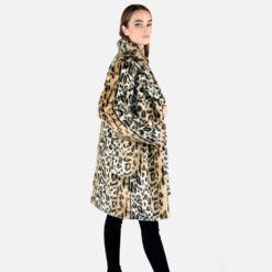 Stevie – Leopard Faux Fur Coat -Straight To Hell ste tan w 6