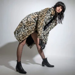 Stevie – Leopard Faux Fur Coat -Straight To Hell stevie 3