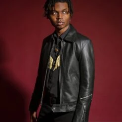 Thunder – Leather Jacket -Straight To Hell thu blk nic thumb 2