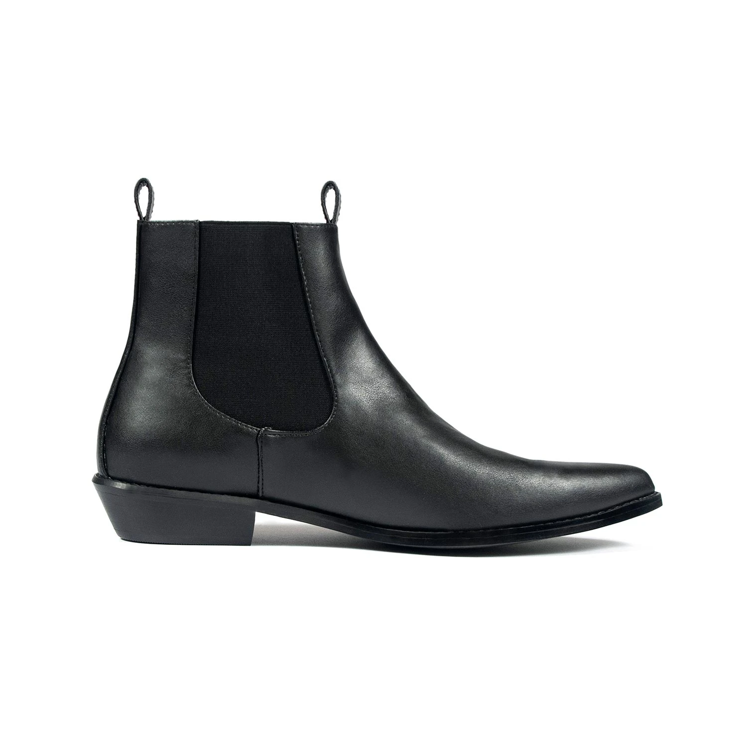 Vegan Addison – Black Faux Leather Chelsea Boots (Size 8.5, 10.5, 13, 14) 1 Vegan Addison – Black Faux Leather Chelsea Boots (Size 8.5, 10.5, 13, 14)