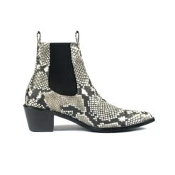 Vegan Addison – Grey Snakeskin (Size 7, 8, 8.5)