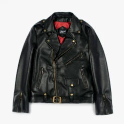 Vegan Commando – Black And Brass Faux Leather Jacket