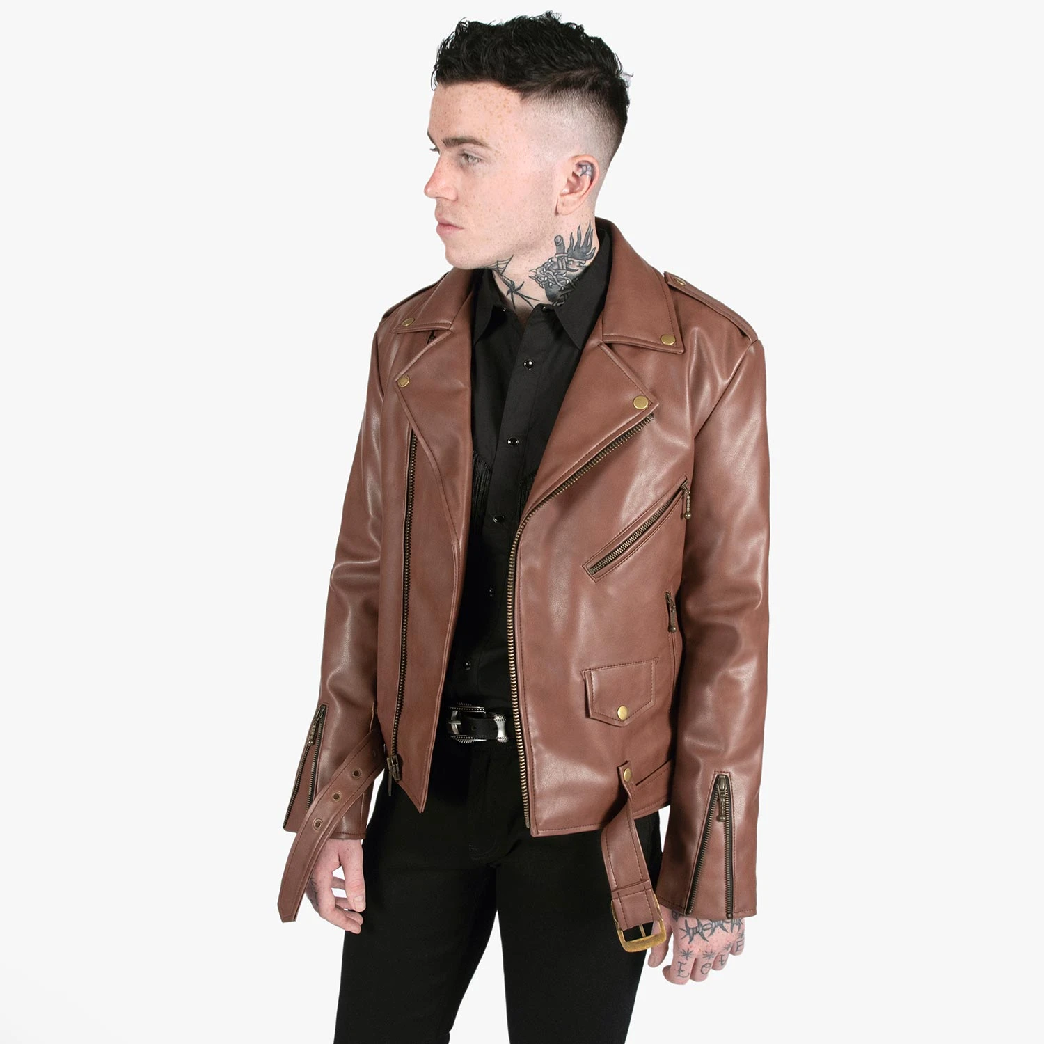 Vegan Commando – Brown And Brass (Size 34) 6 Vegan Commando – Brown And Brass (Size 34) - Image 6