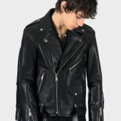 Vegan Commando Fringe – Faux Leather Jacket With Fringe (Size 34S, 34, 36S, 36, 38S, 38, 40, 42, 46, 50, 52) 15 Vegan Commando Fringe – Faux Leather Jacket With Fringe (Size 34S, 34, 36S, 36, 38S, 38, 40, 42, 46, 50, 52) -Straight To Hell veg com fri men 2024 w 7