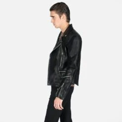 Vegan Defector – Faux Leather Jacket 16 Vegan Defector – Faux Leather Jacket -Straight To Hell veg def blk nic men sthvl w 6