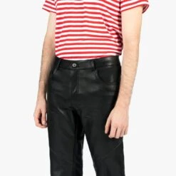 Vegan Good Guy Joe – Slim Fit Faux Leather Pants (Size 28, 32, 34) 12 Vegan Good Guy Joe – Slim Fit Faux Leather Pants (Size 28, 32, 34) -Straight To Hell veg goo guy w 6