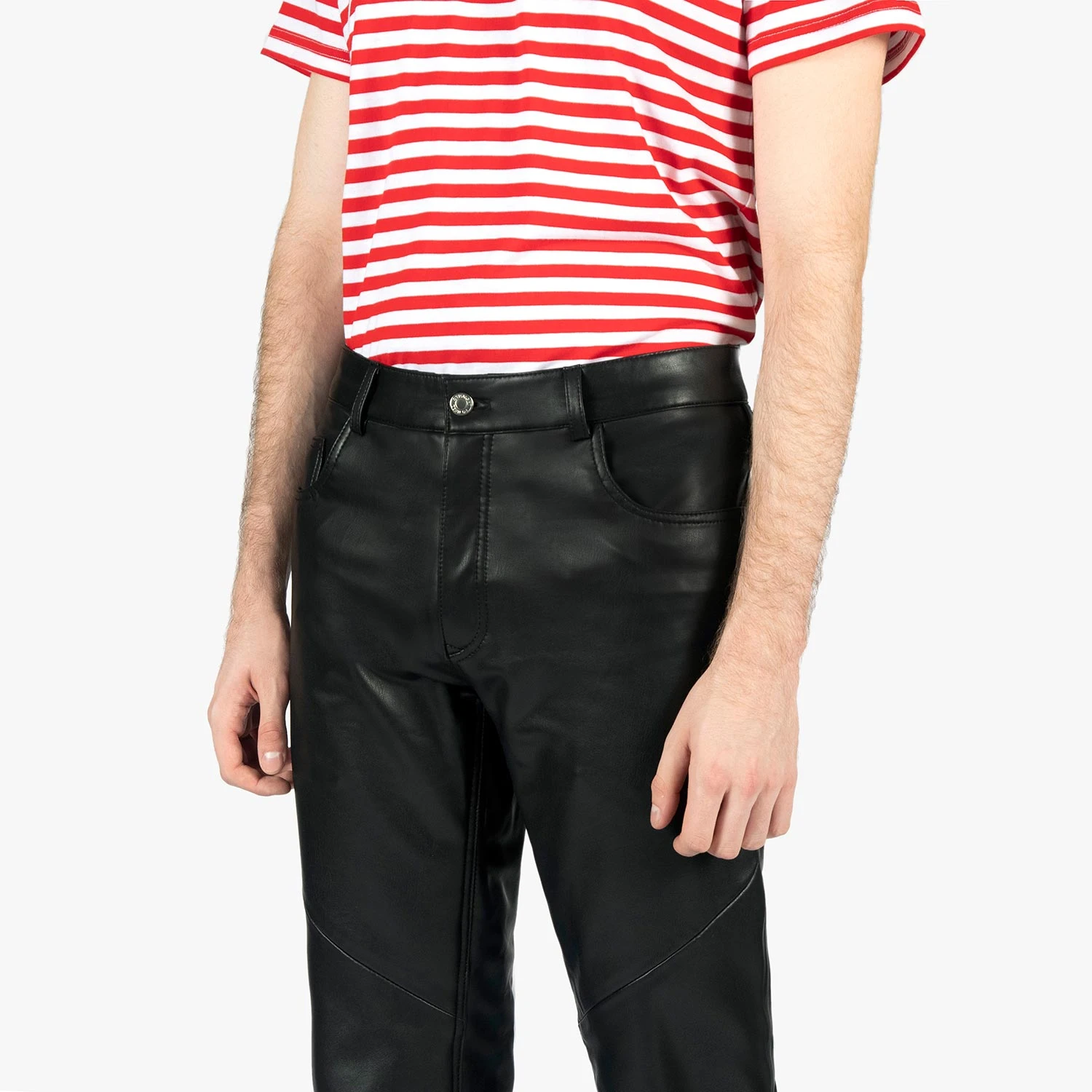 Vegan Good Guy Joe – Slim Fit Faux Leather Pants (Size 28, 32, 34) 6 Vegan Good Guy Joe – Slim Fit Faux Leather Pants (Size 28, 32, 34) - Image 6