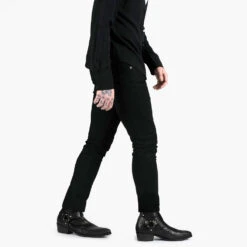 Vegan Libertine – Black Snakeskin Faux Leather Harness Boots (Size 7.5, 8) 11 Vegan Libertine – Black Snakeskin Faux Leather Harness Boots (Size 7.5, 8) -Straight To Hell veg lib blk sna w 6