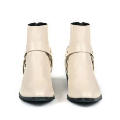 Vegan Libertine – Cream Faux Leather Harness Boots (Size 7, 7.5, 8, 9, 9.5, 10, 10.5, 12, 13, 14) 10 Vegan Libertine – Cream Faux Leather Harness Boots (Size 7, 7.5, 8, 9, 9.5, 10, 10.5, 12, 13, 14) -Straight To Hell veg lib crea men w 4