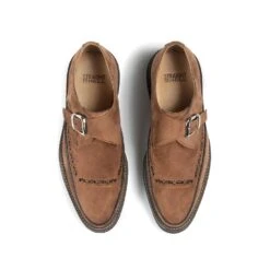 Vegan Memphis – Brown Faux Leather Creepers -Straight To Hell veg mem bro w 4