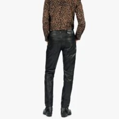 Vegan Narrow Eddie – Slim Fit Faux Leather Pants 11 Vegan Narrow Eddie – Slim Fit Faux Leather Pants -Straight To Hell veg nar ed w 3