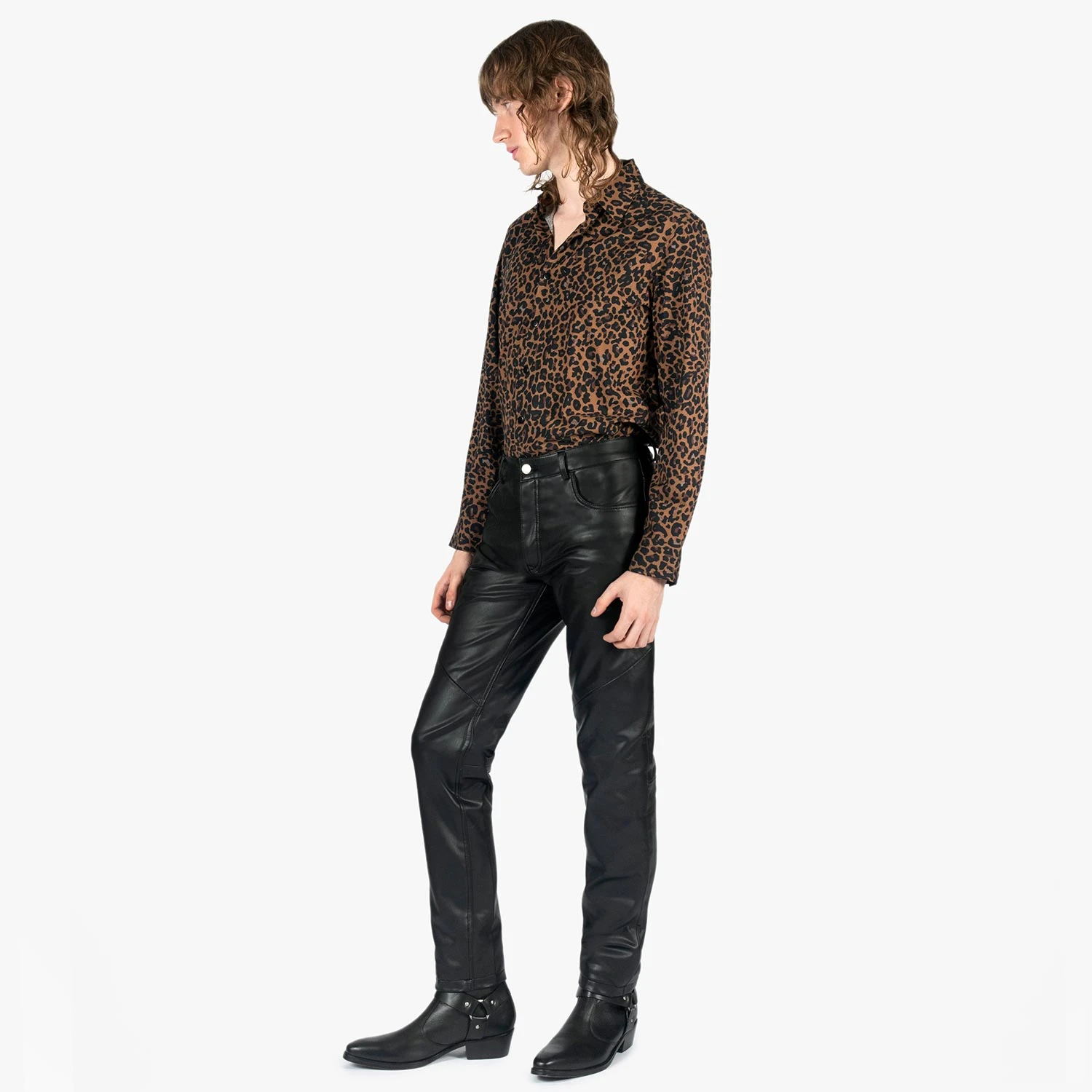 Vegan Narrow Eddie – Slim Fit Faux Leather Pants 3 Vegan Narrow Eddie – Slim Fit Faux Leather Pants - Image 3