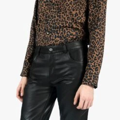 Vegan Narrow Eddie – Slim Fit Faux Leather Pants 12 Vegan Narrow Eddie – Slim Fit Faux Leather Pants -Straight To Hell veg nar ed w 6