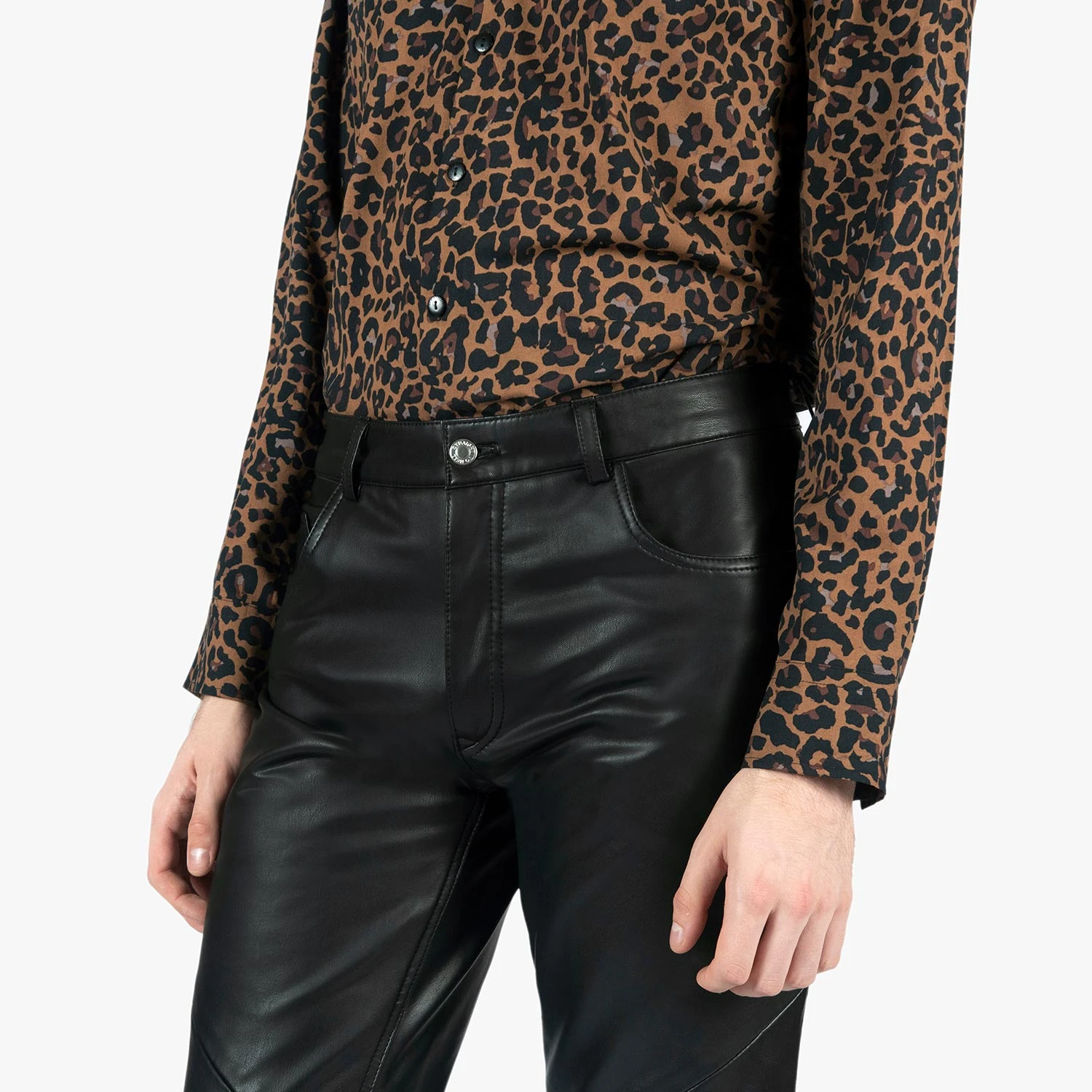 Vegan Narrow Eddie – Slim Fit Faux Leather Pants 6 Vegan Narrow Eddie – Slim Fit Faux Leather Pants - Image 6