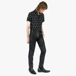Vegan Proper Citizen – Skinny Fit Faux Leather Pants -Straight To Hell veg pro cit w 5