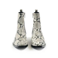 Vegan Richards – Grey Snakeskin Faux Leather Zip Boots (Size 6.5, 7.5) 10 Vegan Richards – Grey Snakeskin Faux Leather Zip Boots (Size 6.5, 7.5) -Straight To Hell veg ric gry sna wom w 4