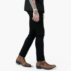 Vegan Richards – Leopard Zip Boots (Size 7, 7.5, 8, 9, 9.5, 10, 10.5, 11, 12, 13, 14) 11 Vegan Richards – Leopard Zip Boots (Size 7, 7.5, 8, 9, 9.5, 10, 10.5, 11, 12, 13, 14) -Straight To Hell veg ric lep men w 6