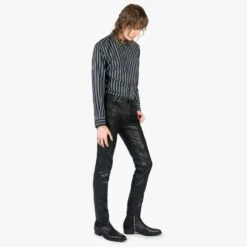 Vegan Skinny James – Skinny Fit Faux Leather Pants 8 Vegan Skinny James – Skinny Fit Faux Leather Pants -Straight To Hell veg ski jam w 4