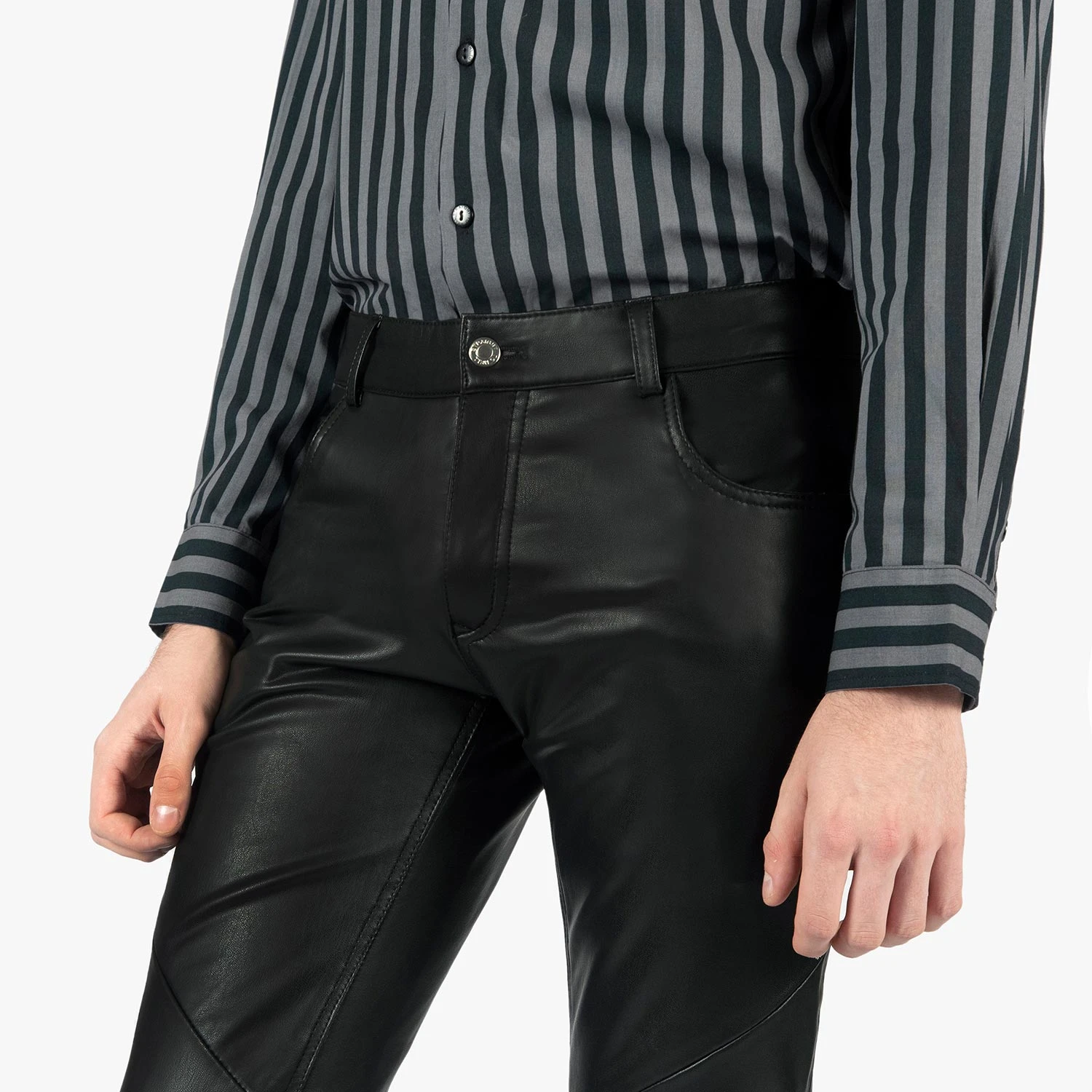Vegan Skinny James – Skinny Fit Faux Leather Pants 5 Vegan Skinny James – Skinny Fit Faux Leather Pants - Image 5