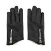 Vegan Throttle – Faux Leather Zip Gloves (Size 2XL)