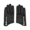 Vegan Throttle – Faux Leather Zip Gloves (Size XS)