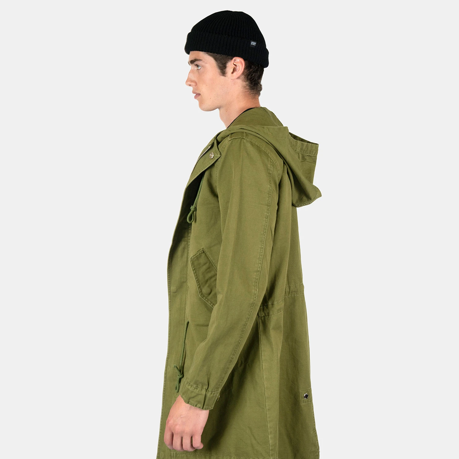 Wanderer – Black Wool Short Beanie 3 Wanderer – Black Wool Short Beanie - Image 3