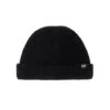 Wanderer – Black Wool Short Beanie